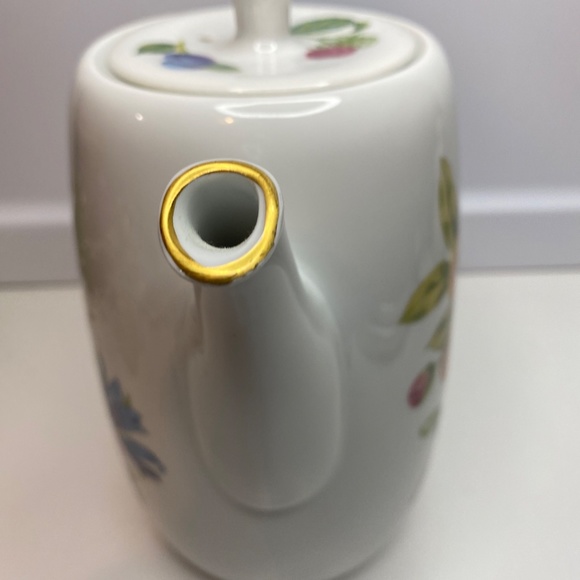 Vintage ROYAL WORCESTER Fine Porcelain PERSHORE 5 Cup Teapot Very Rare - Picture 3 of 12